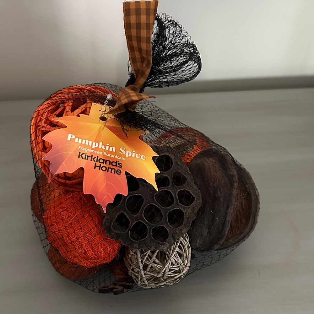 Kirklands Pumpkin Spice Potpourri - Orange and Brown